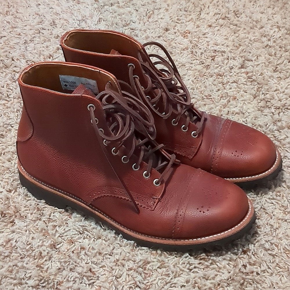 Horween Canadian Officer boot in Scotch Grain